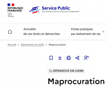 Ma procuration dématérialisée